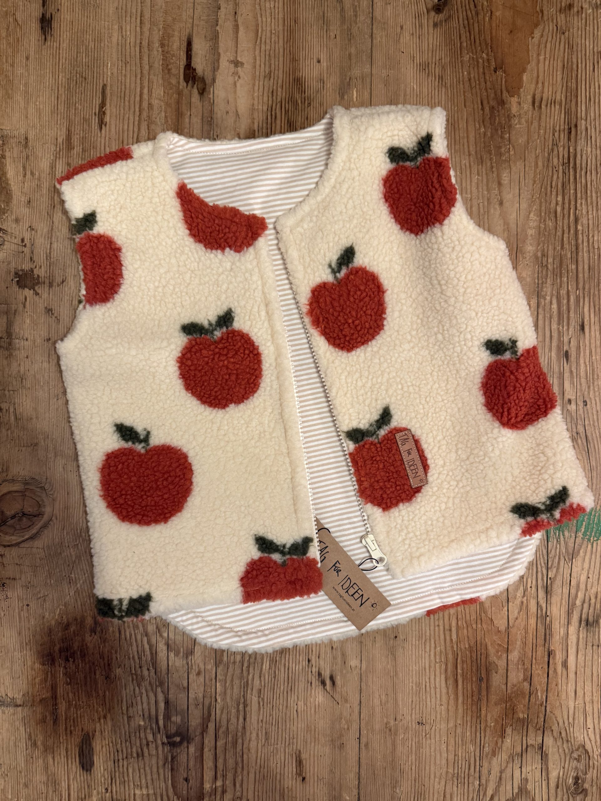 Apfel Plüsch-Weste – Bild 2