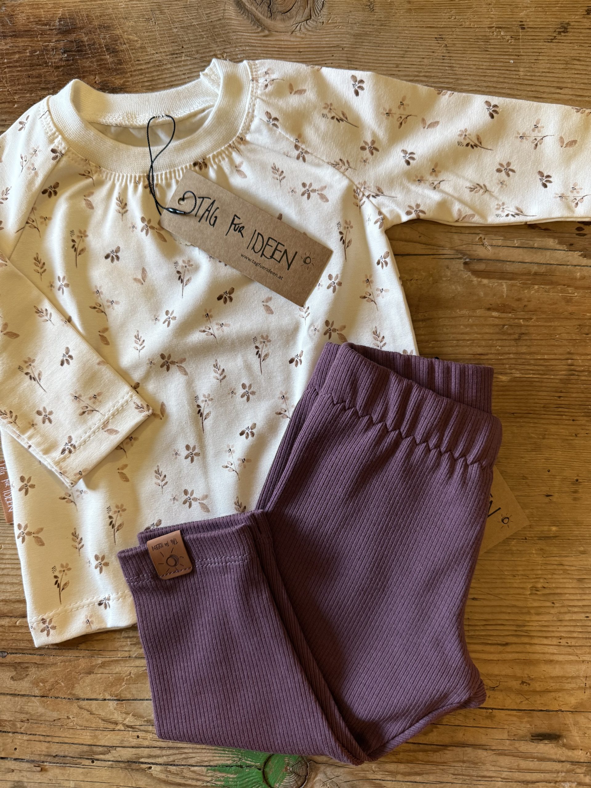 Rib-Leggings beere – Bild 2