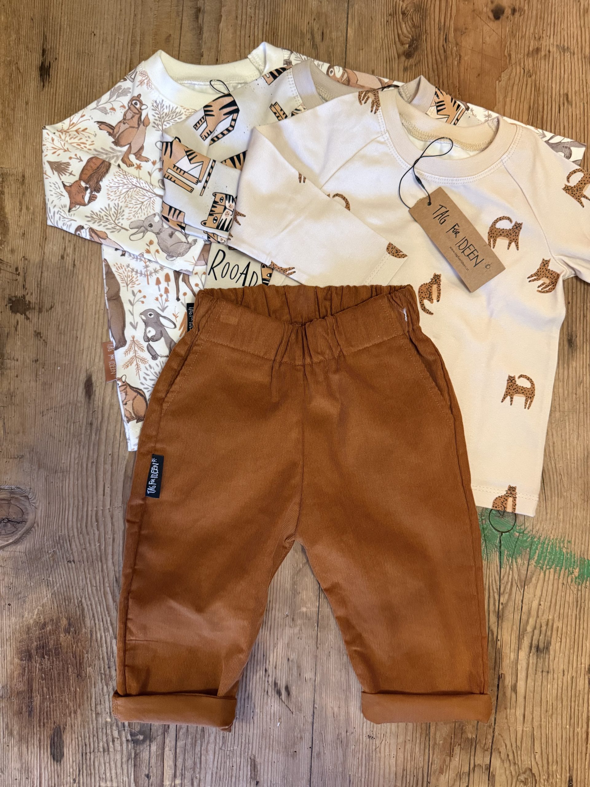 Feincordhose "cognac" – Bild 3