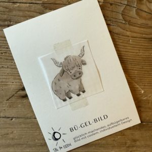 Bügelbild "kleines schottisches Hochlandrind"