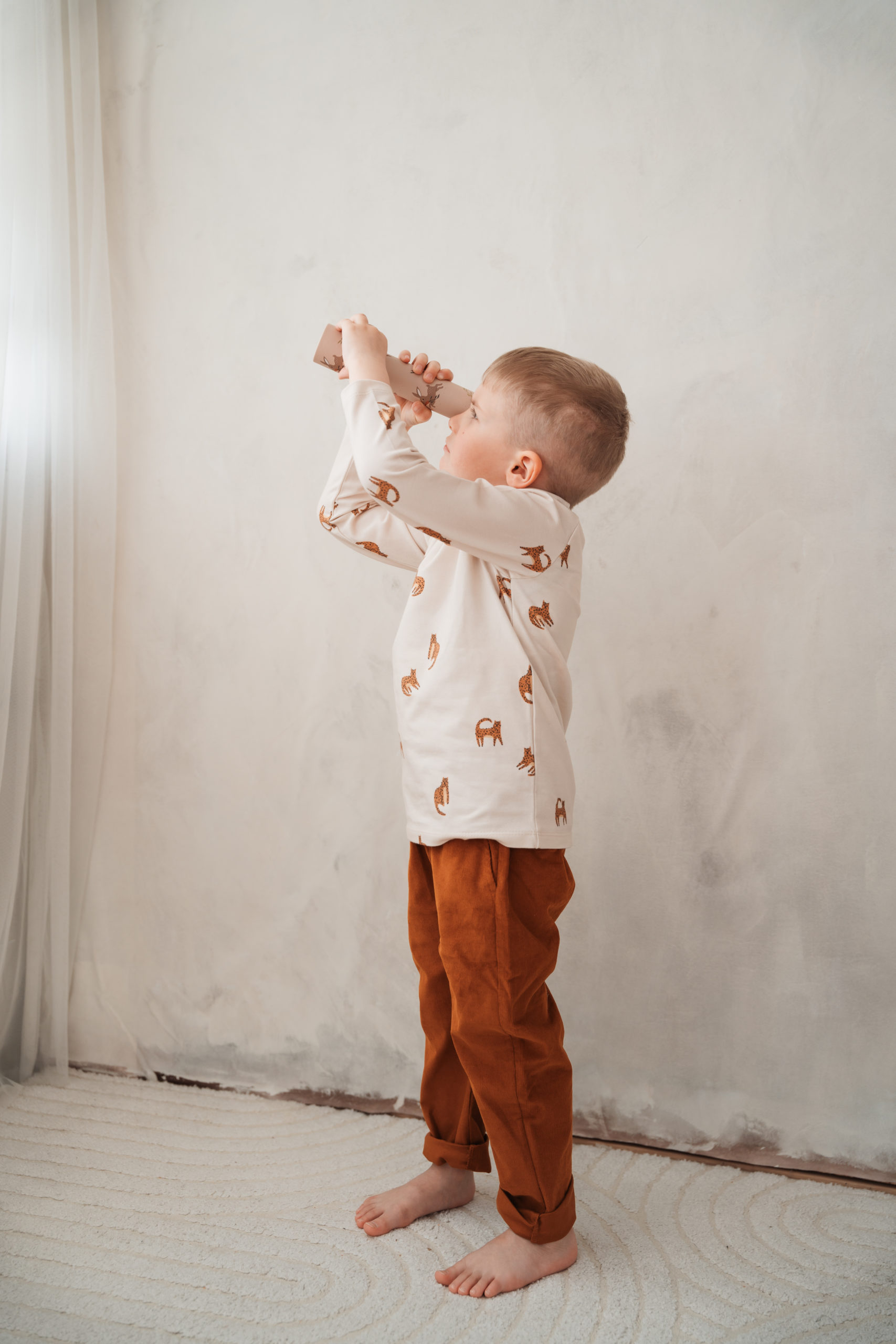 Feincordhose "cognac" – Bild 5