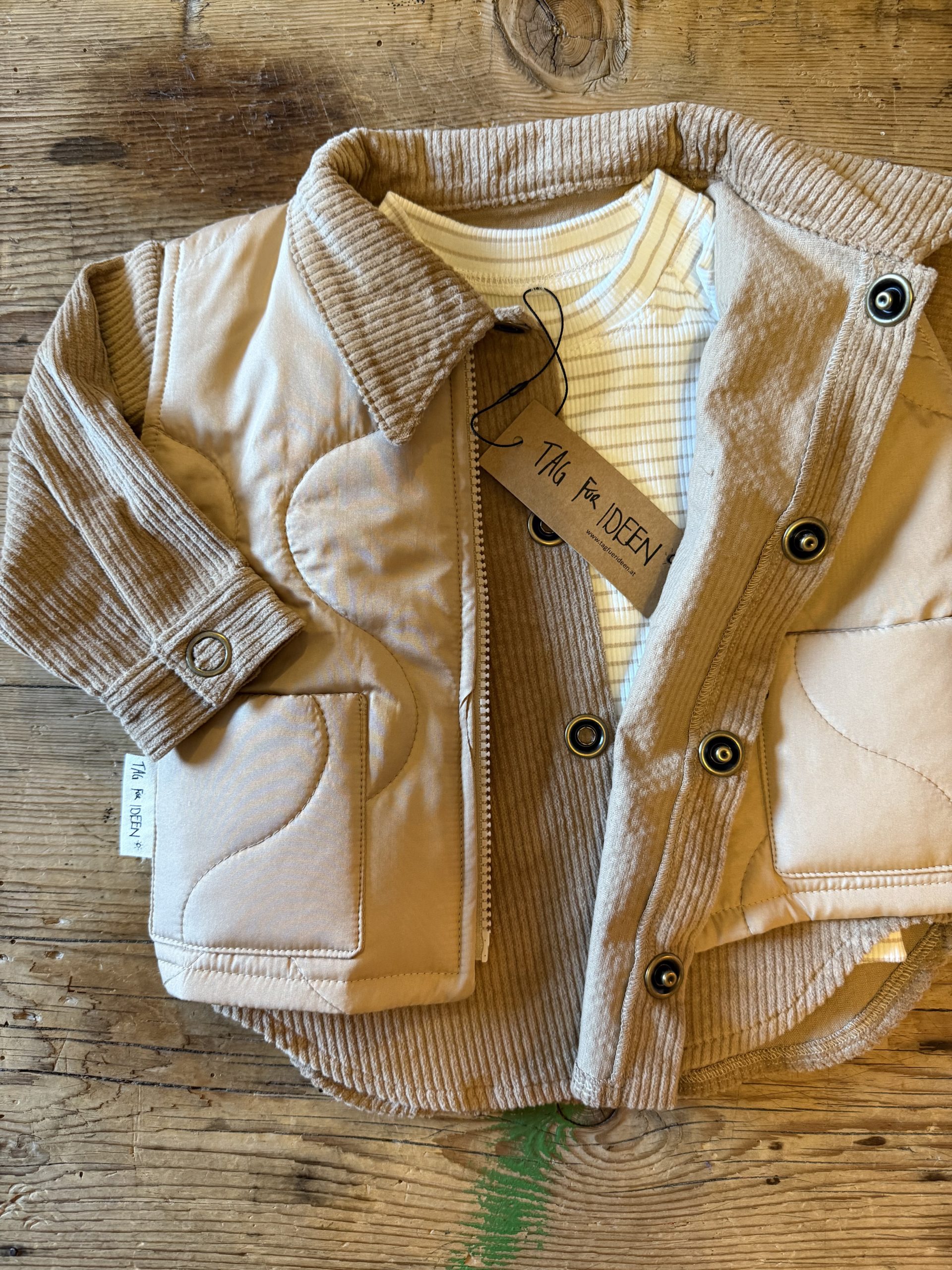 Steppweste "Beige“