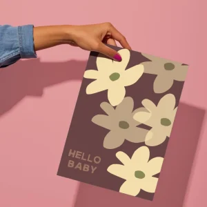 Postkarte "Hello Baby"