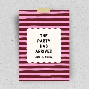 Postkarte "The Party has arrived"