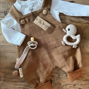 Musselin-Latzhose "cognac"