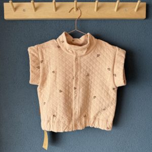 Stepp-Weste Blumen lachs