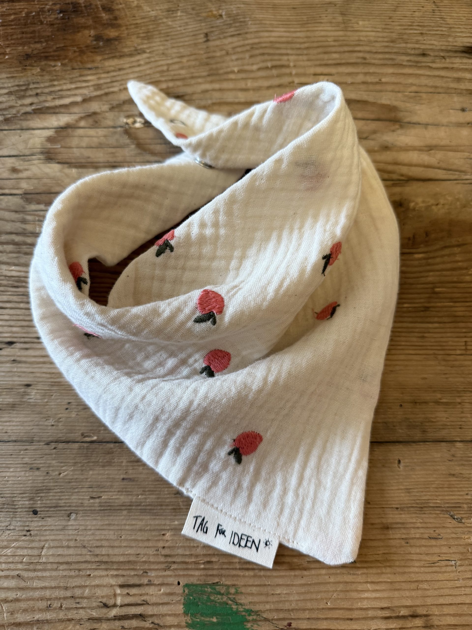 Dreiecktuch Pfirsich "S" natur