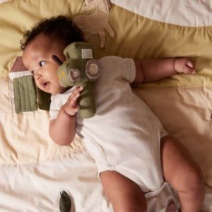 Leinen Rassel "Traktor"