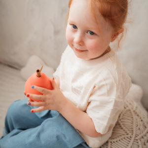 Boxy-Shirt mit Bordüre "hellbeige"