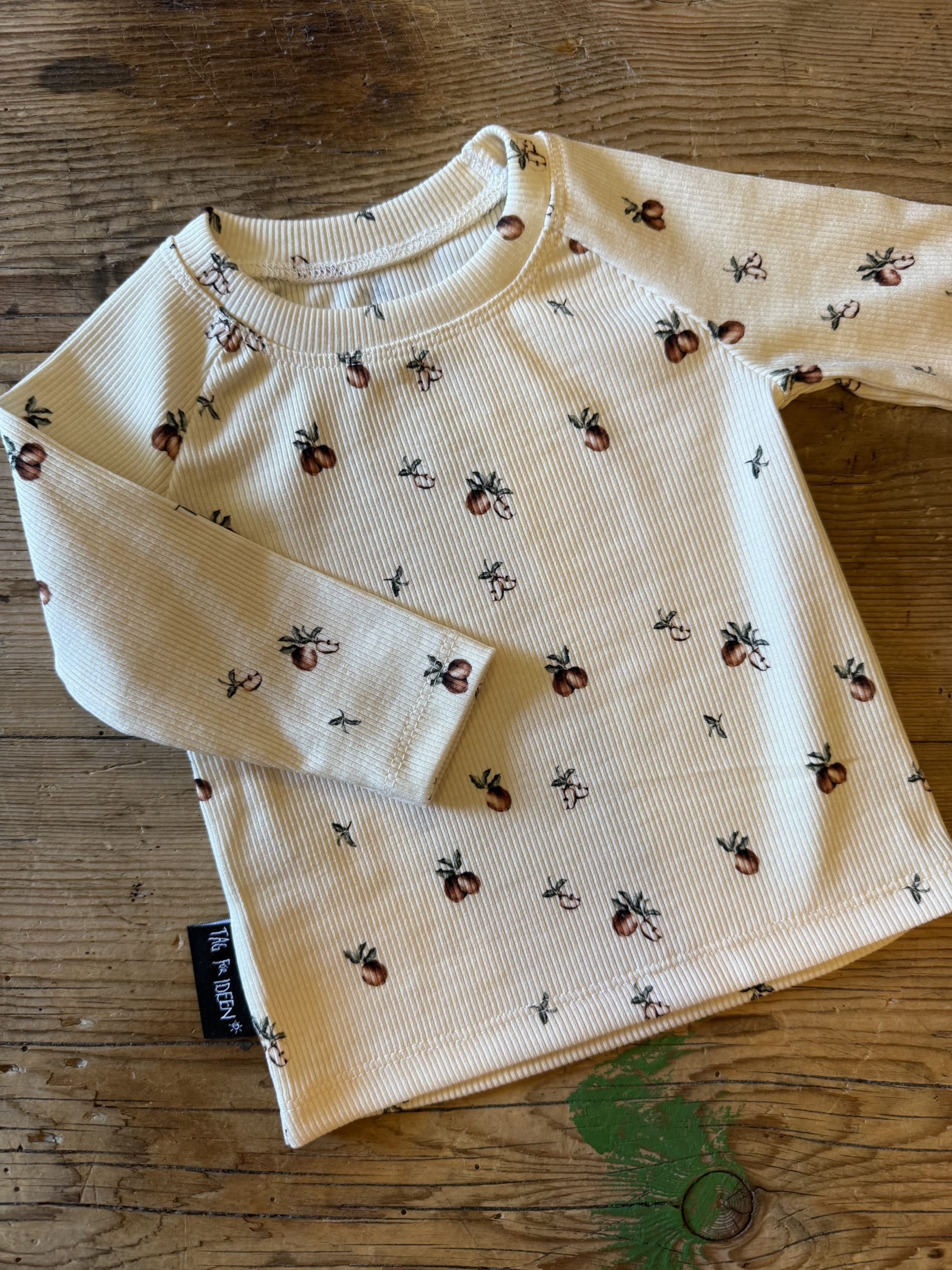 Langarmshirt Rib "Apfel"