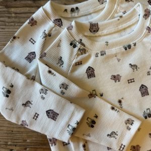Langarmshirt Rib "Bauernhof"