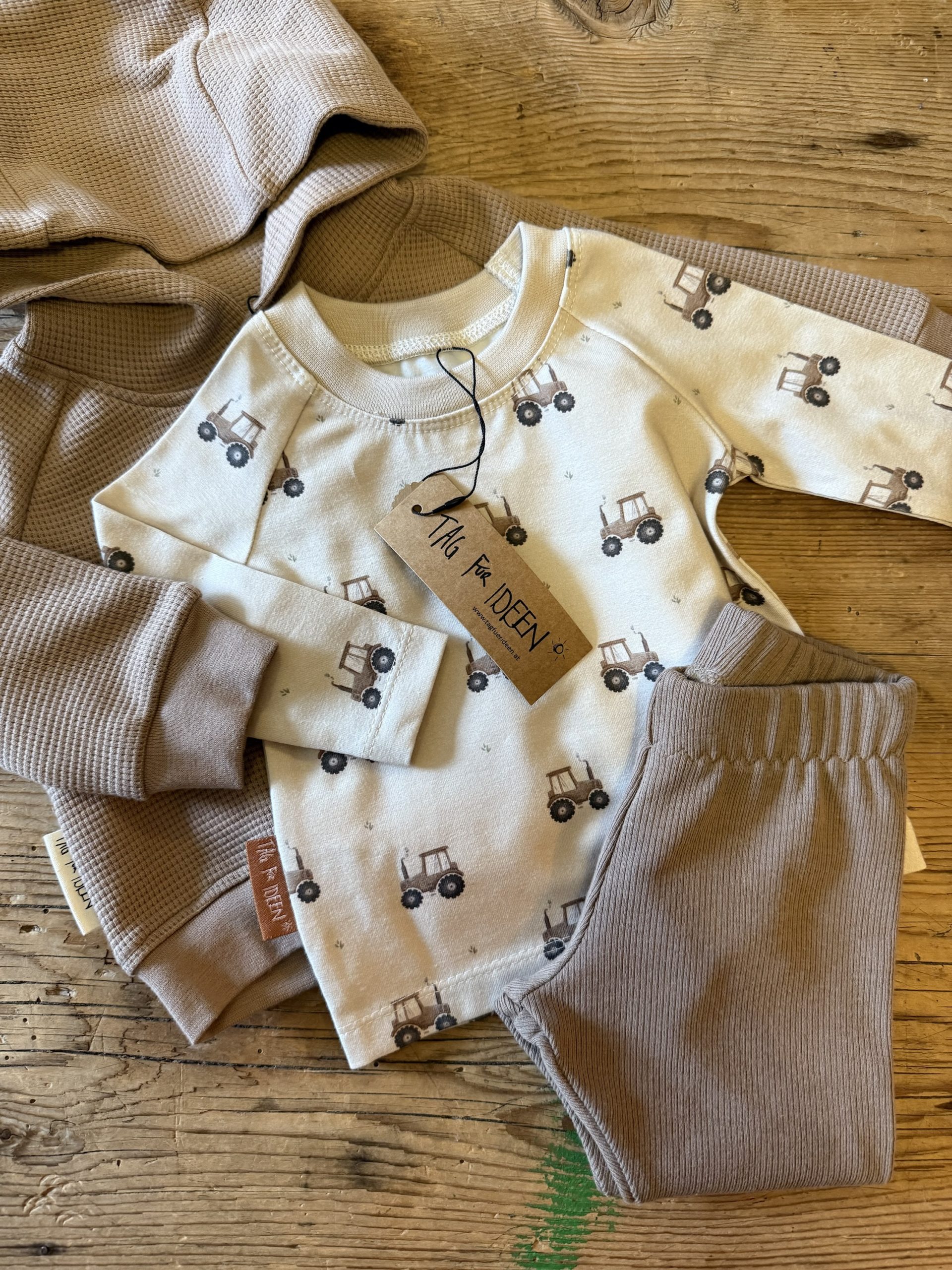 Rib-Leggings taupe – Bild 5