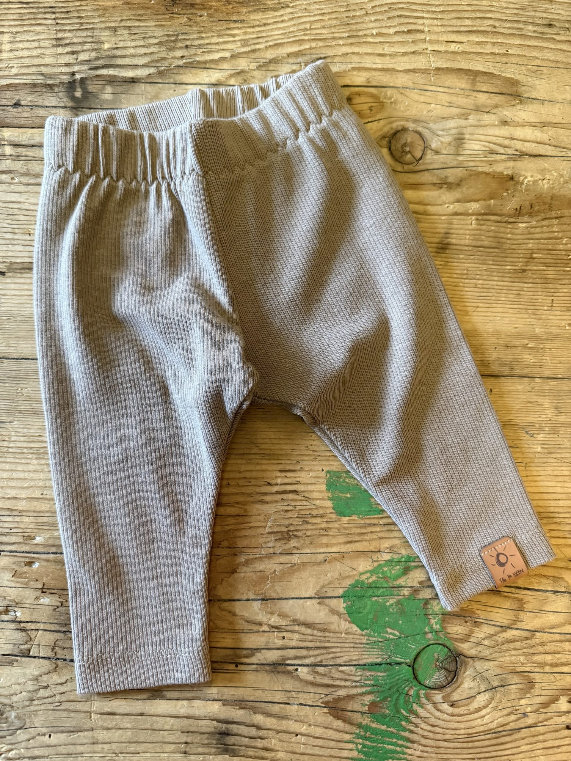 Rib-Leggings taupe – Bild 2