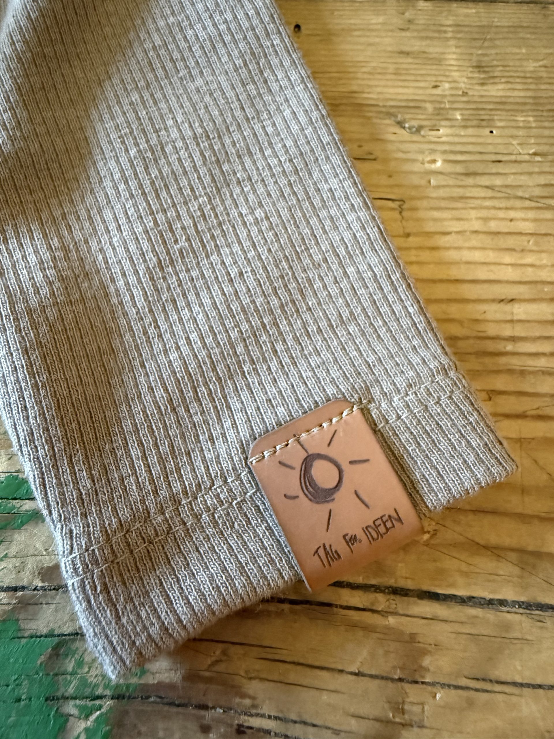 Rib-Leggings taupe
