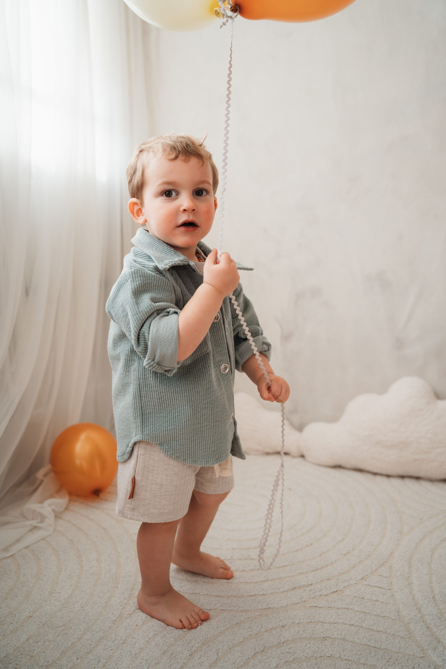 Hemdjacke aus Cord mint – Bild 2