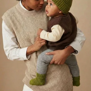 Merino Babymütze grün