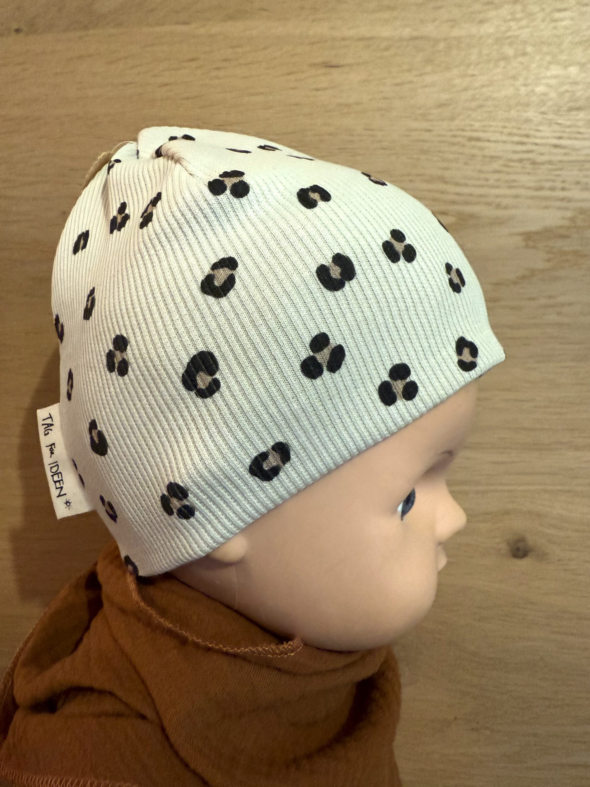 Rib-Beanie "Leo-Muster" – Bild 3