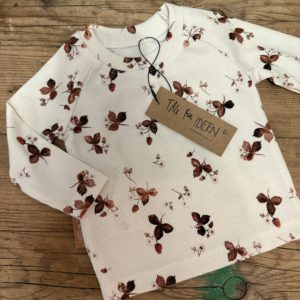 Rib-Langarmshirt "Erdbeere"