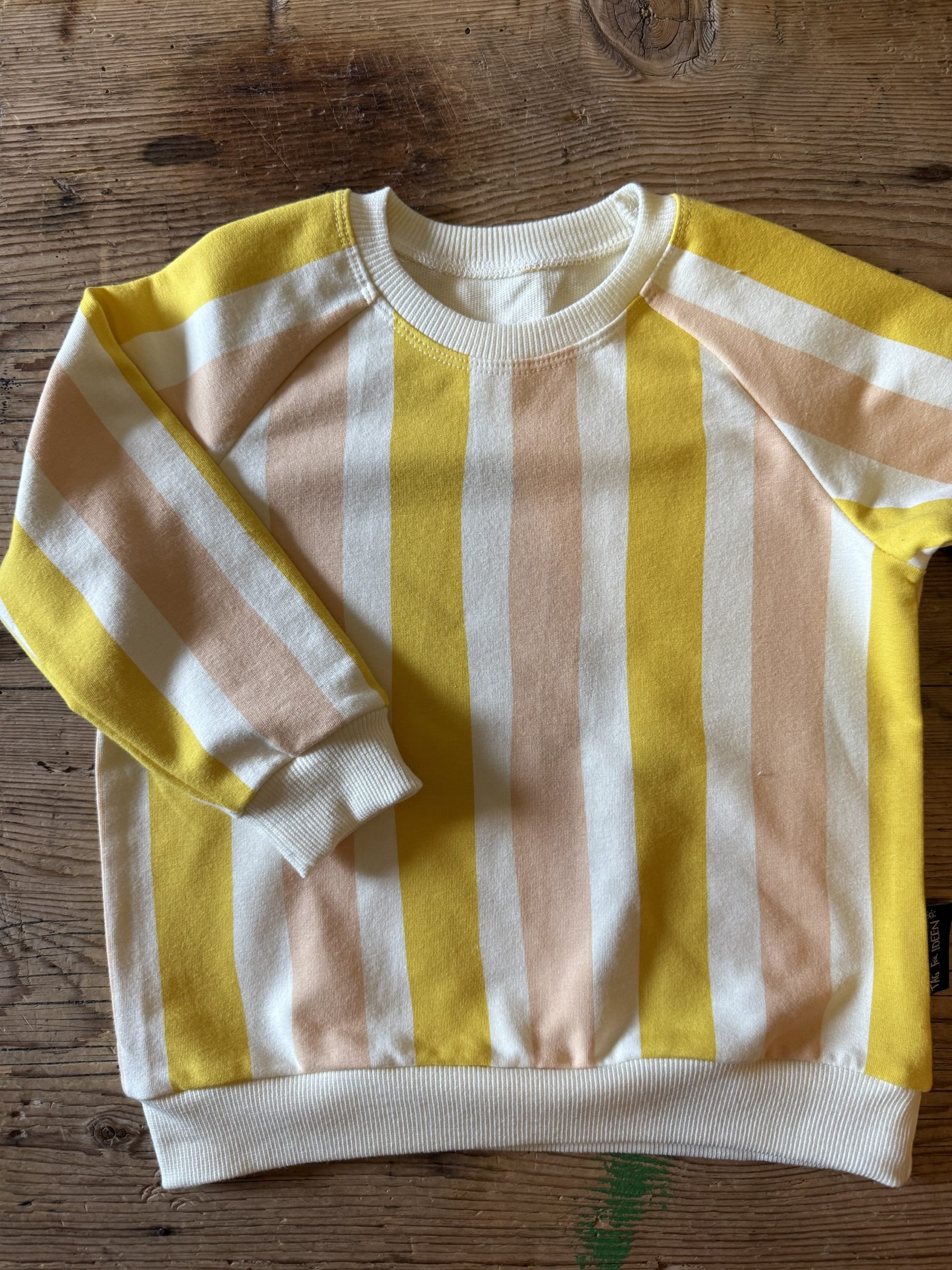 Sweater "Streifen" gelb – Bild 4