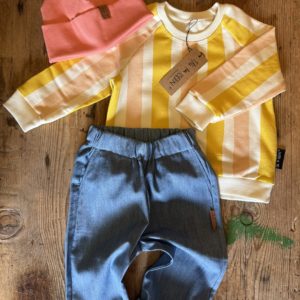 Sweater "Streifen" gelb