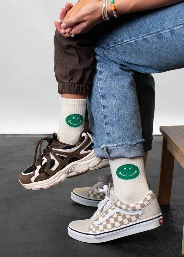 Socken "Smile" grün – Bild 3