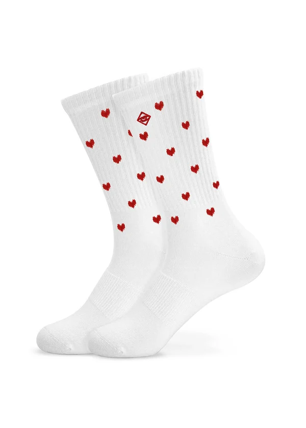 Socken "Herzen" rot – Bild 3