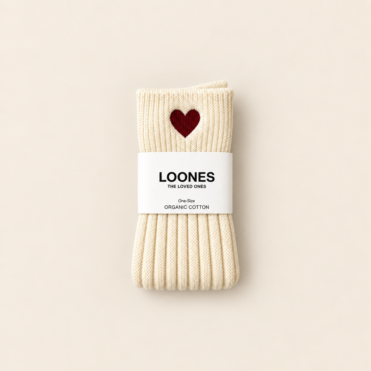 Socken "Cosy Heart" chestnut oder ivory – Bild 6