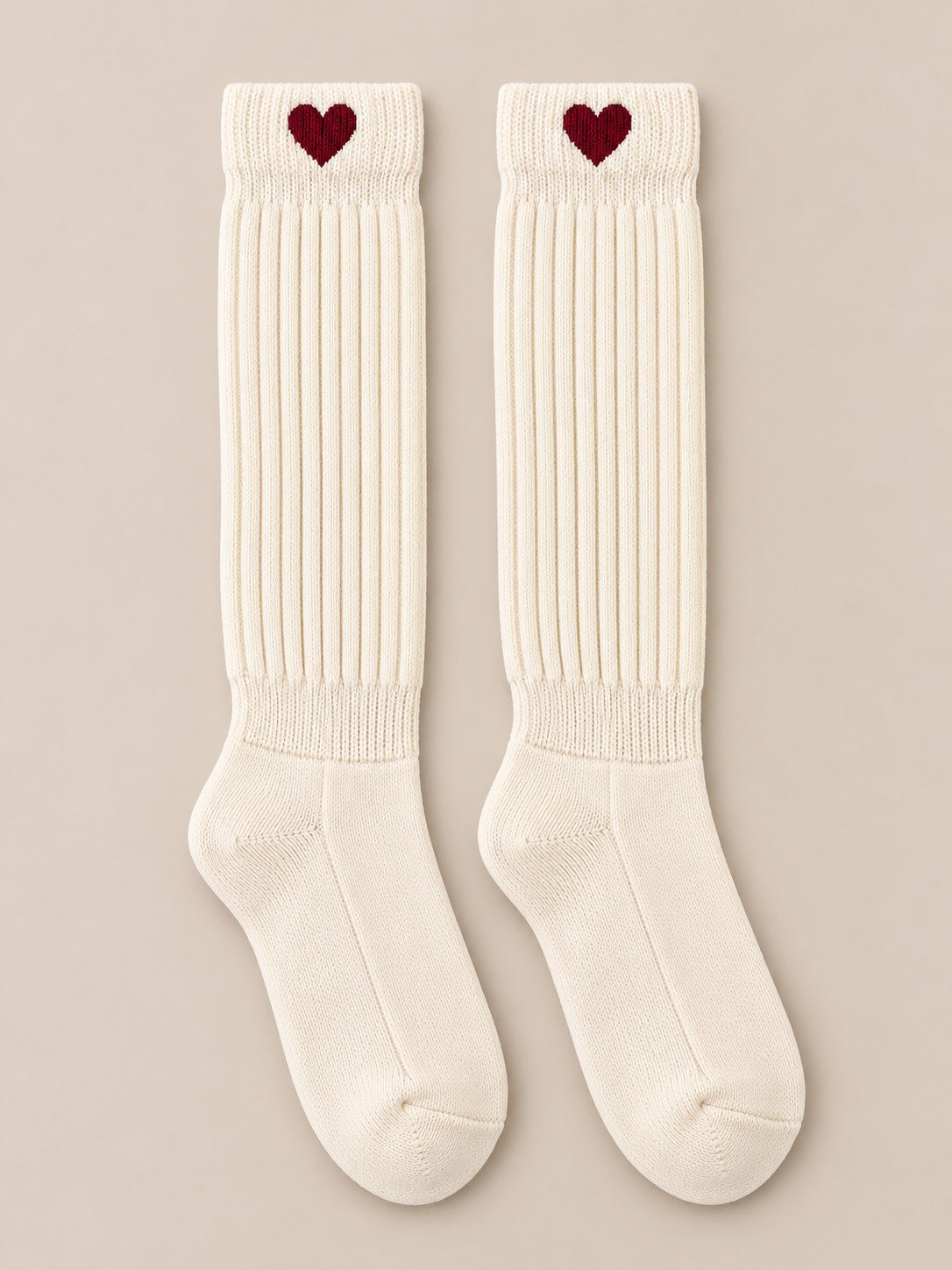 Socken "Cosy Heart" chestnut oder ivory – Bild 7