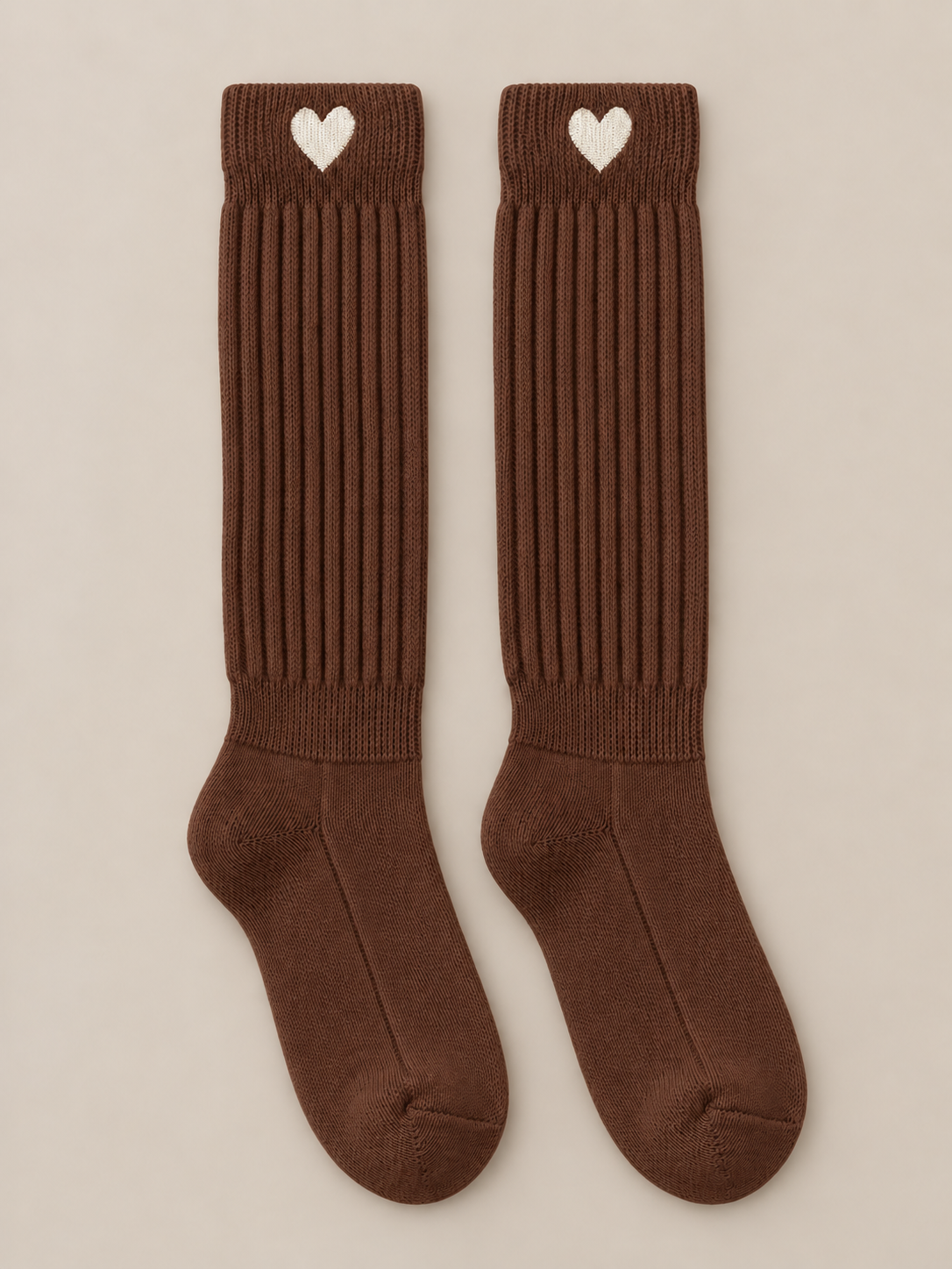 Socken "Cosy Heart" chestnut oder ivory – Bild 4