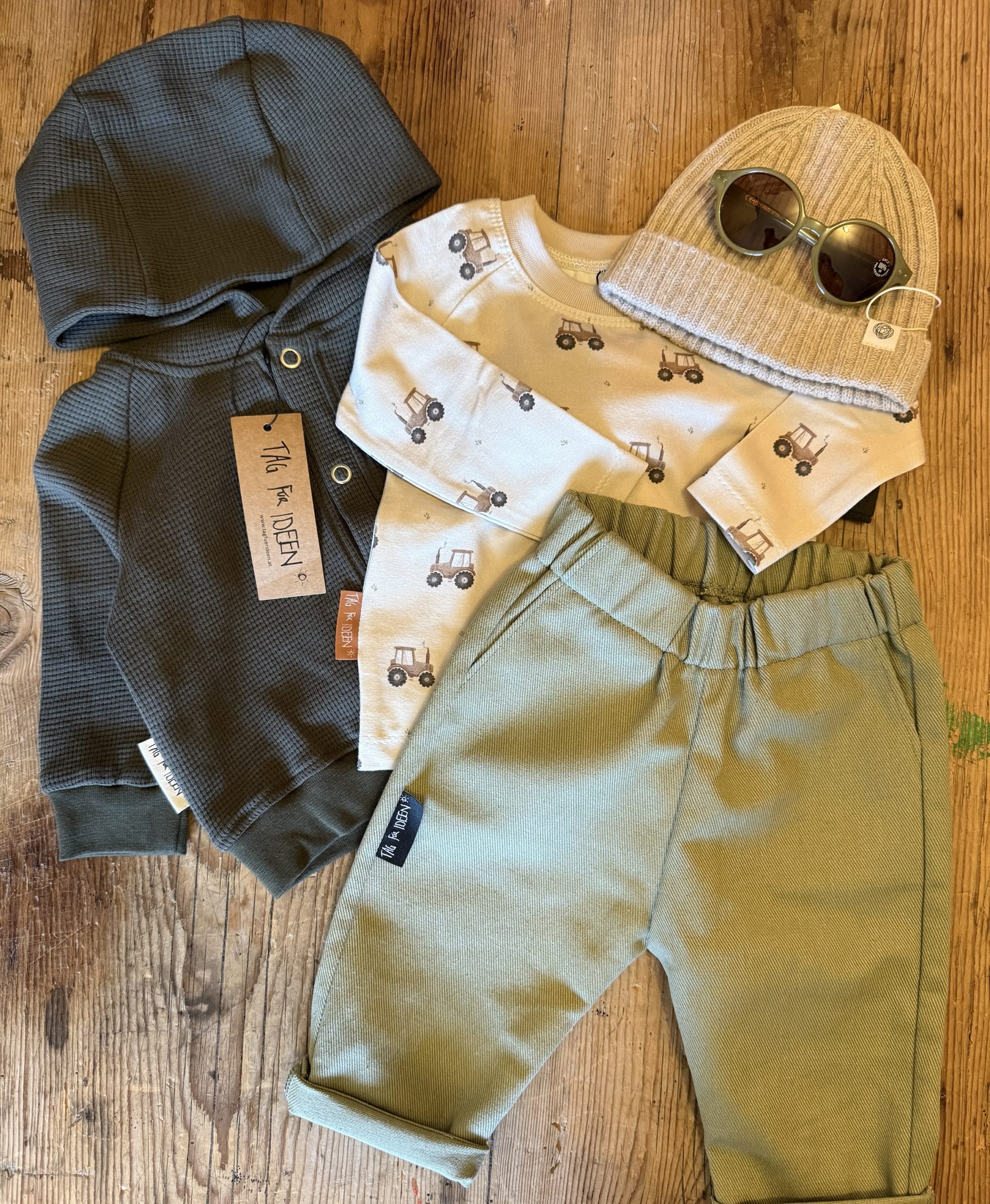 Jeanshose mit Eingrifftaschen oliv – Bild 4