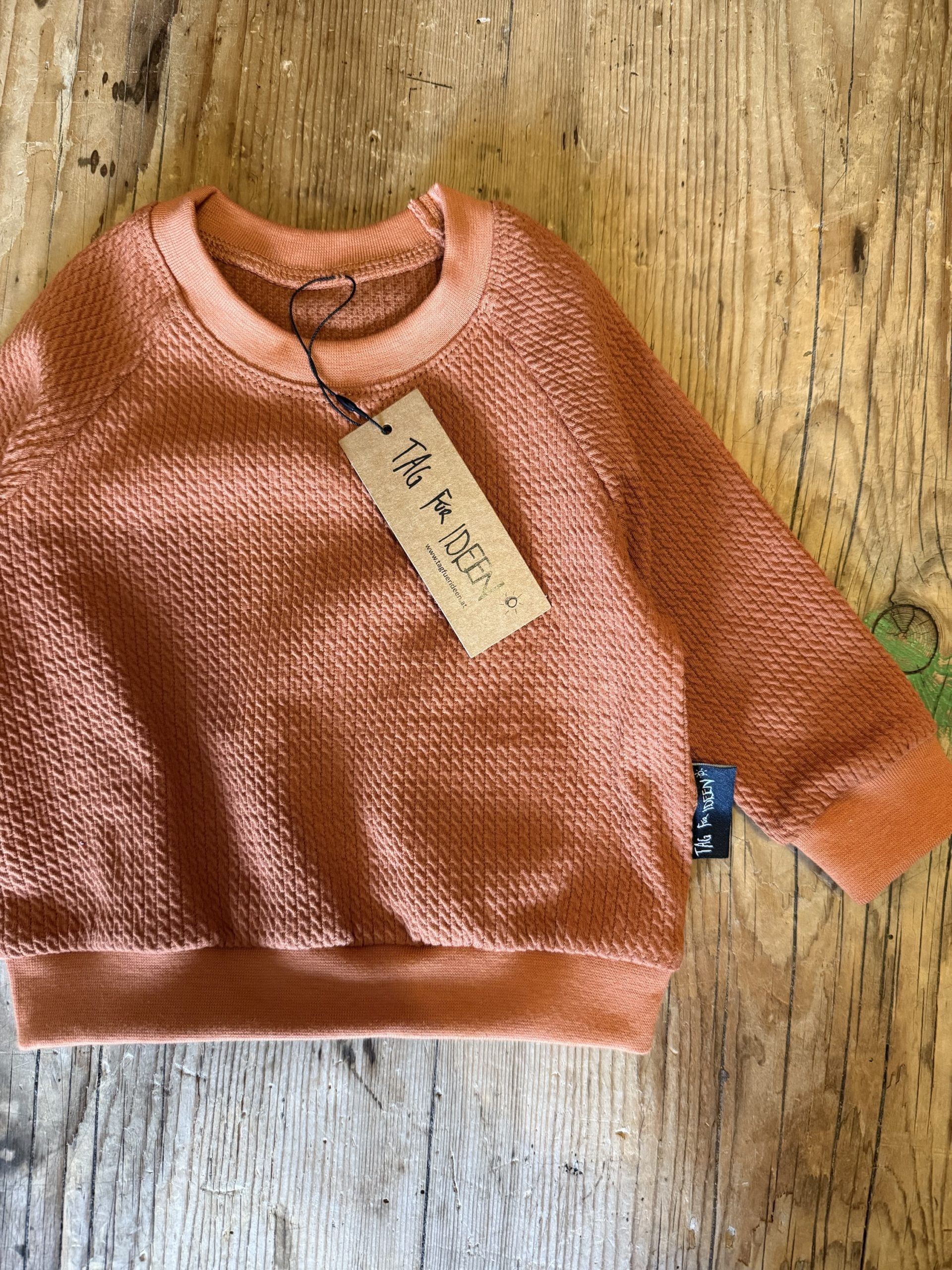 Sweater Zopfmuster caramel – Bild 3