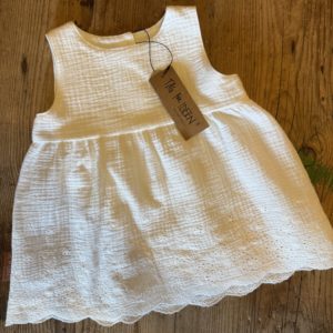 Taufkleid Musselin mit Spitze