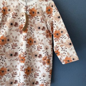 Sweatkleid langarm "Herbstblumen"