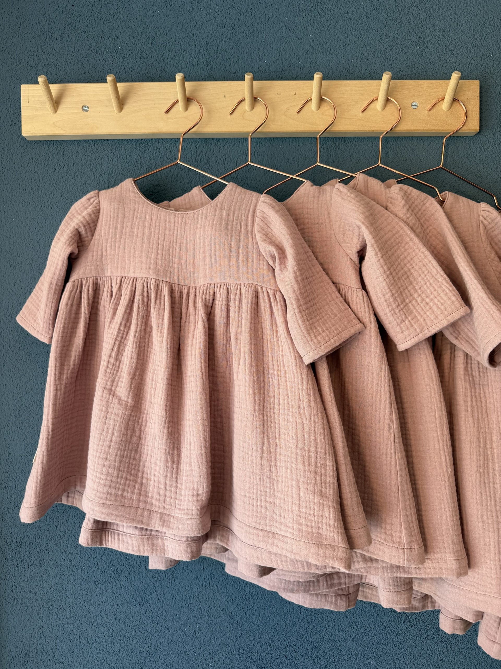 Musselin-Kleid "rosa"