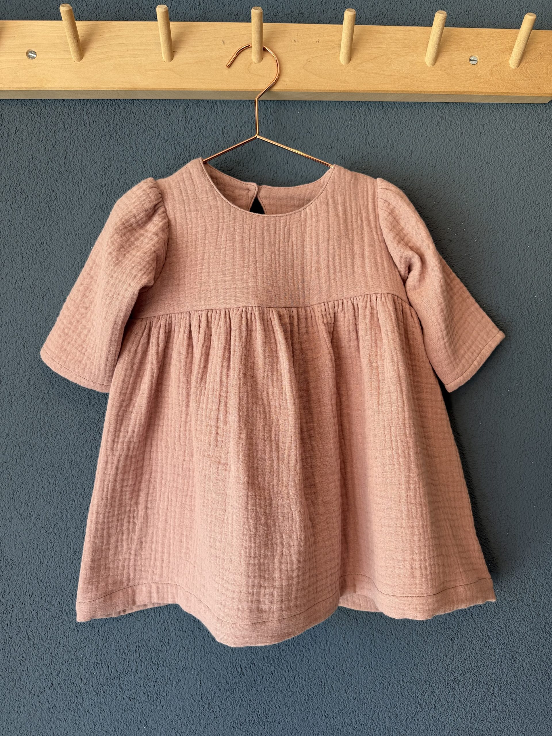 Musselin-Kleid "rosa" – Bild 3