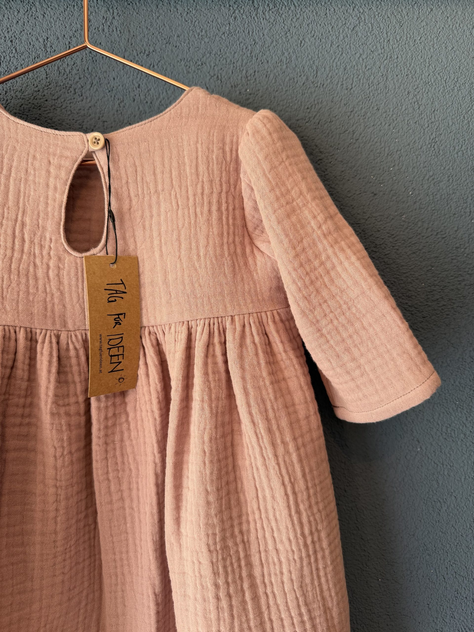 Musselin-Kleid "rosa" – Bild 2