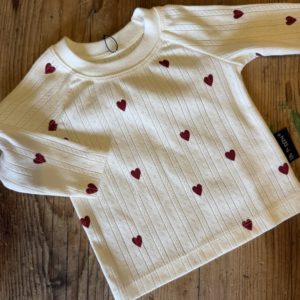 Langarmshirt "Herz" Lochstrick