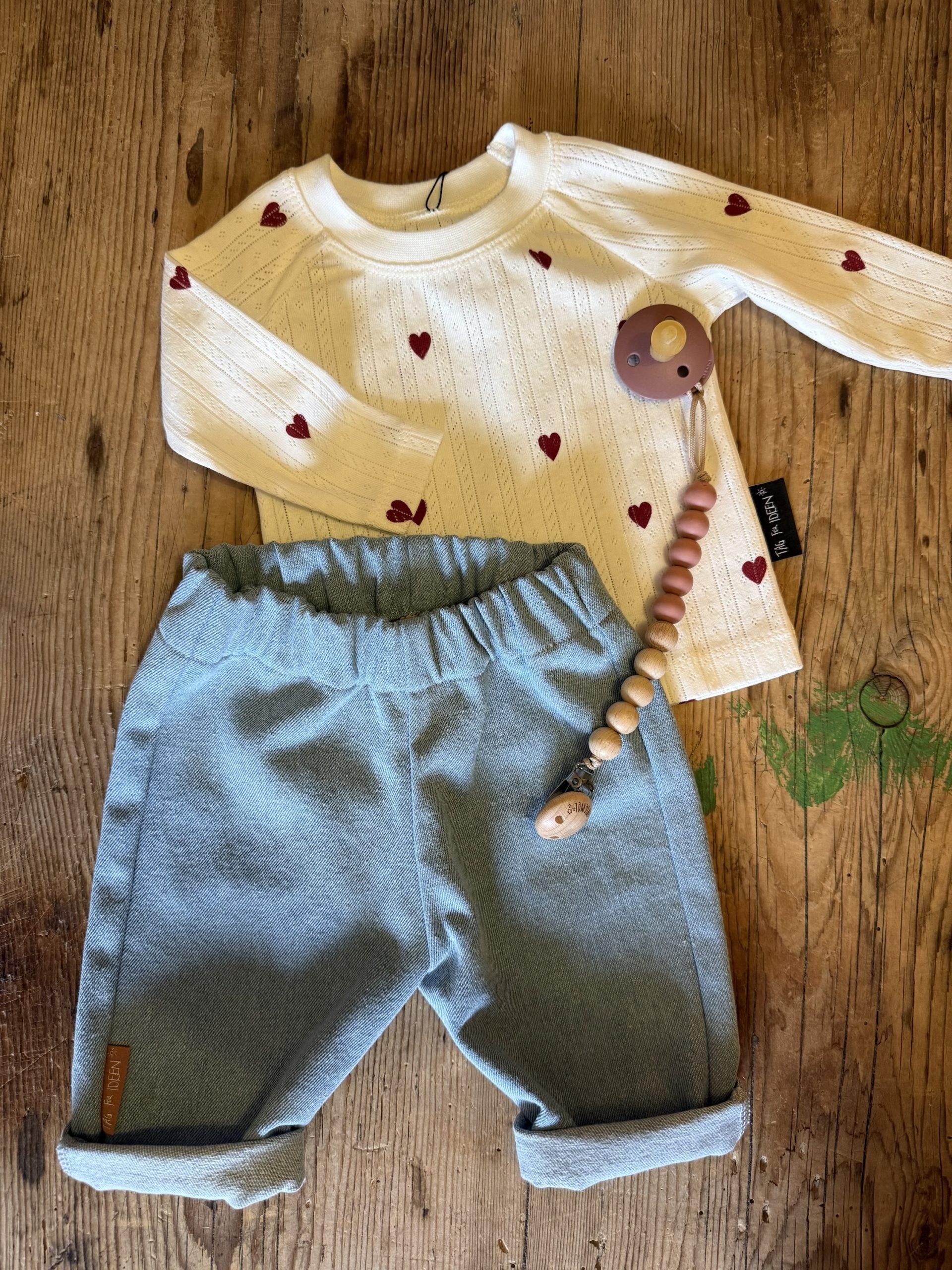 Langarmshirt "Herz" Lochstrick – Bild 4