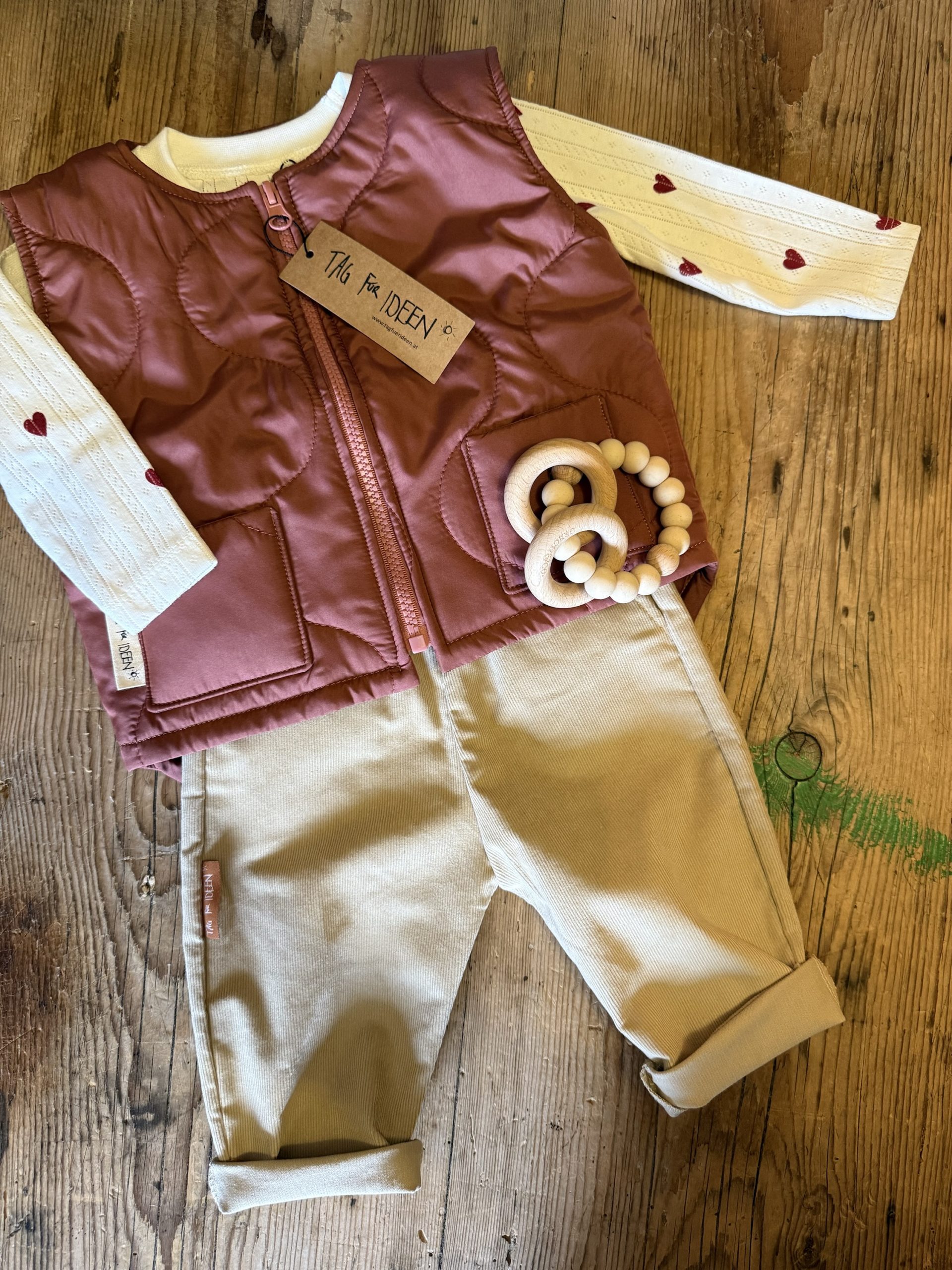 Langarmshirt "Herz" Lochstrick – Bild 3