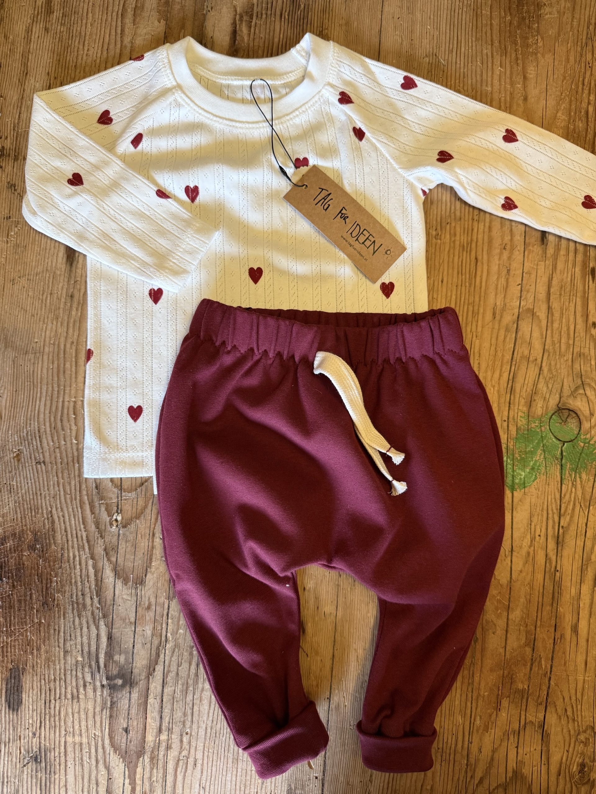 Langarmshirt "Herz" Lochstrick – Bild 2